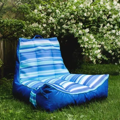 Big Joe Captains Pool Float In Blurred Blue