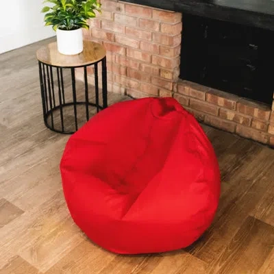 Big Joe Classic Bean Bag Chair In Flaming Red Polyester Blend