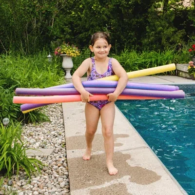 Big Joe Foam Swim Noodles, Assorted Colors, Coral, Purple, Yellow In Blue;yellow;pink