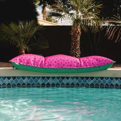 Big Joe Lagoon Lounger Pool Float, No Inflation Needed In Summer Melon