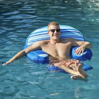 Big Joe Lazy Lounger Pool Float In Light Blue