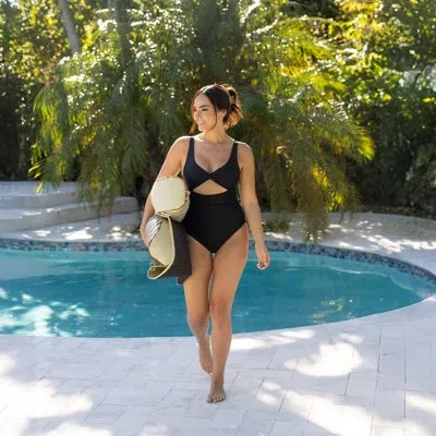 Big Joe Lux Bali Sling Pool Float, Cape Stripe, Uv Protected, No Inflation Needed In Navy,ivory Cape Stripe