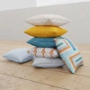 Big Joe Polyester Throw Square Pillow Cover & Insert In Ceramic