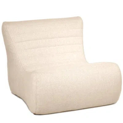 Big Joe Solvana Outdoor Patio Furniture Set, Performance Linen Weather-resistant Fabric, Primary Chair In Sunlit Cream