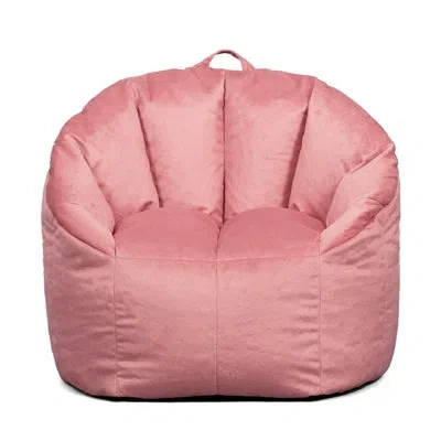 Big Joe Standard Bean Bag Chair In Desert Rose 100% Polyester