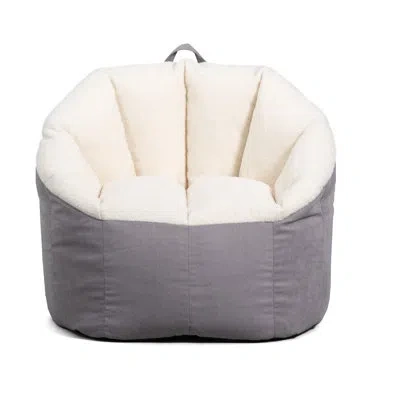 Big Joe Standard Classic Bean Bag In Gray 100% Polyester