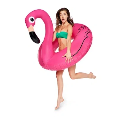 Big Mouth Giant Pink Flamingo Pool Float In Multi