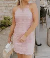 Big Water Blue Sky Emmy Floral Mini Dress In Rose Pink In Pink