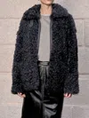 Bigardini Curly-shearling Zip-up Jacket In Gray