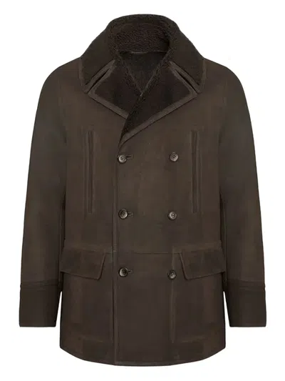 BIGARDINI DOUBLE-BREASTED SHEEPSKIN COAT