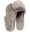 Bigardini Fur Trim Hat In Gray
