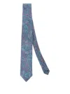 Bigi Milano Paisley-print Silk Tie In Blue