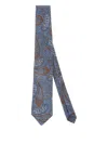 Bigi Milano Paisley-print Tie In Blue