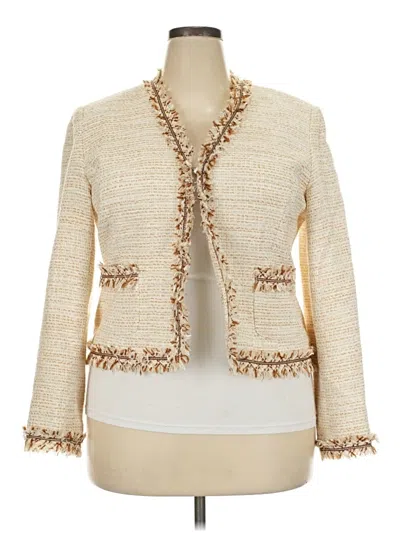 Pre-owned Bigio Collection Blazer Jacket In Ivory