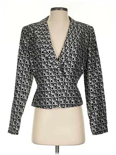 Pre-owned Bigio Collection Blazer Jacket In Silver