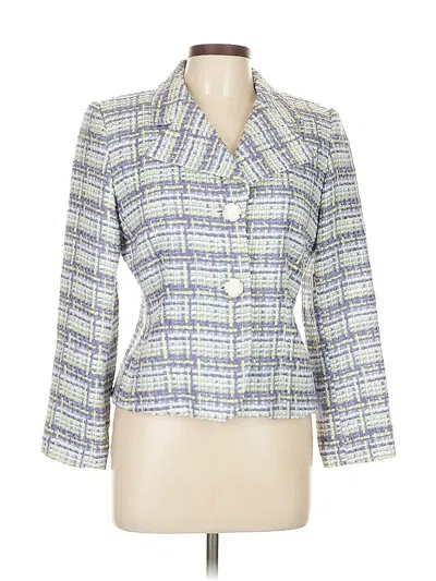 Pre-owned Bigio Collection Blazer Jacket In White