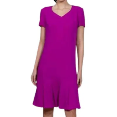 Bigio Collection Chanel Dress In Plum In Pink