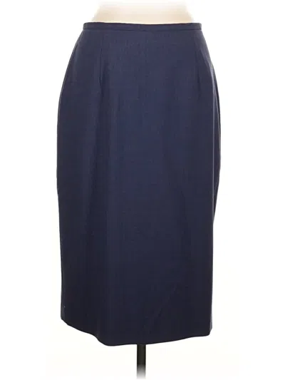Pre-owned Bigio Collection Formal Skirt In Blue