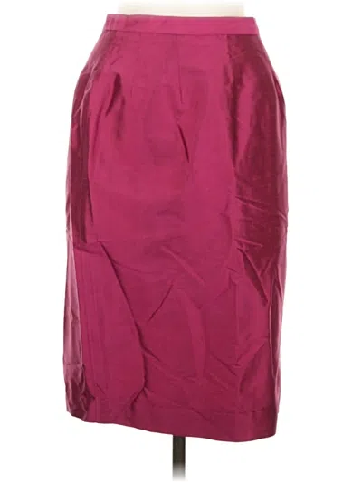 Pre-owned Bigio Collection Formal Skirt In Burgundy