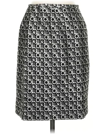Pre-owned Bigio Collection Formal Skirt In Silver