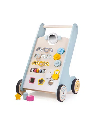 Bigjigs Toys 100% Fsc Certified Activity Walker -ages 12 Months+ In Blue