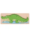 Bigjigs Toys Crocodile Number Puzzle, 10 Pieces In Multi