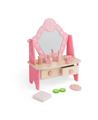 Bigjigs Toys Vanity Spa Unit - Ages 3+ In Pink