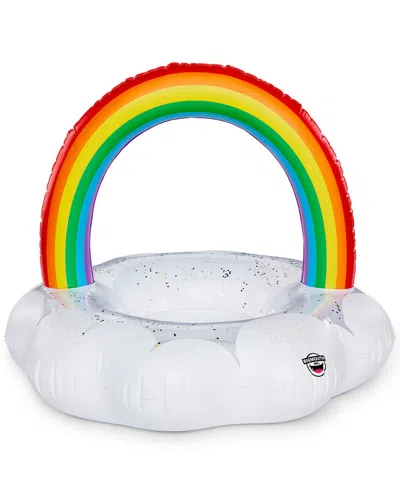 Bigmouth Rainbow Cloud Pool Float In White