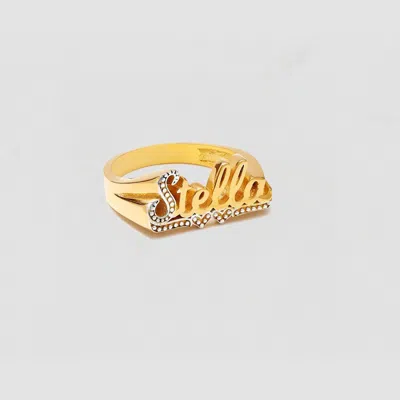 Bijou Jewelers The Classic Double Heart Cut Name Ring