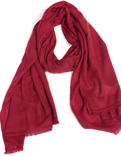 Bijourocks Cashmere Scarf In Cherry