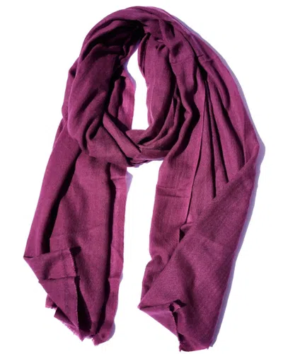 Bijourocks Cashmere Scarf In Eggplant