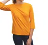 Bijourocks Classic Boat-neck T-shirt In Yellow