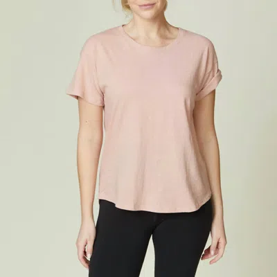 Bijourocks Cotton Slub T-shirt In Pink