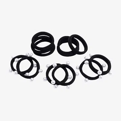 Bijoux Bar 12-pc. Hair Ties In Black