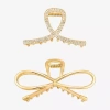 Bijoux Bar 2-pc. Hair Clip In Gold
