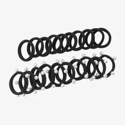 Bijoux Bar 22-pc. Hair Ties In Black