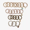 Bijoux Bar 22-pc. Shell Hair Ties In Multi
