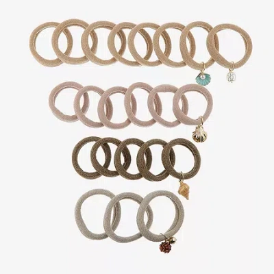 Bijoux Bar 22-pc. Shell Hair Ties In Multi