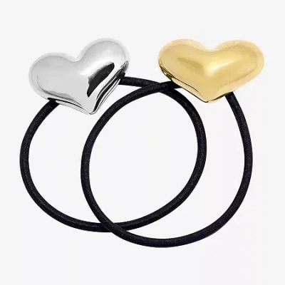 Bijoux Bar 2-pc. Hair Ties In Black