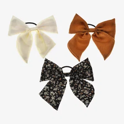 Bijoux Bar 3-pc. Floral Hair Ties In Multi
