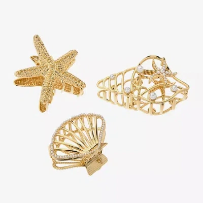 Bijoux Bar 3-pc. Hair Clip In Gold