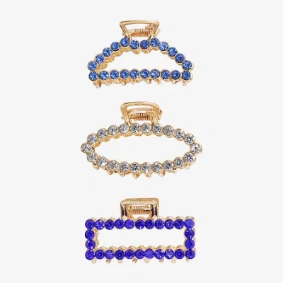 Bijoux Bar 3-pc. Hair Clip In Blue