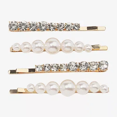 Bijoux Bar 4-pc. Bobby Pin In White