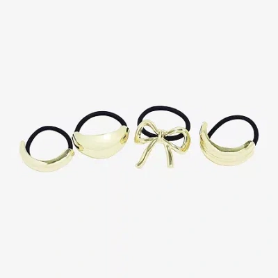 Bijoux Bar 4-pc. Hair Ties In Gold