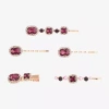 Bijoux Bar 5-pc. Red Bobby Pin In Gold