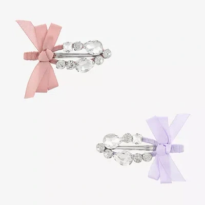Bijoux Bar Bow 2-pc. Hair Clip In Multi