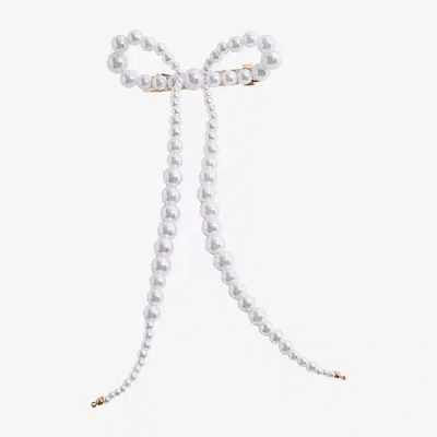 Bijoux Bar Bow White Barrette