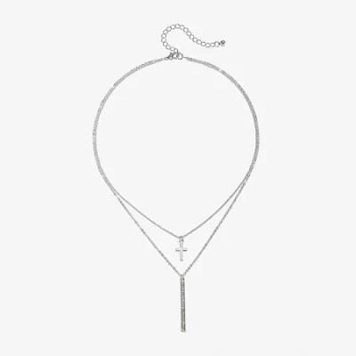 Bijoux Bar Delicates 16 Inch Strand Necklace In Silver