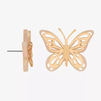 Bijoux Bar Delicates 29mm Butterfly Stud Earrings In Gold