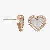 Bijoux Bar Delicates 9.9mm Heart Stud Earrings In Multi